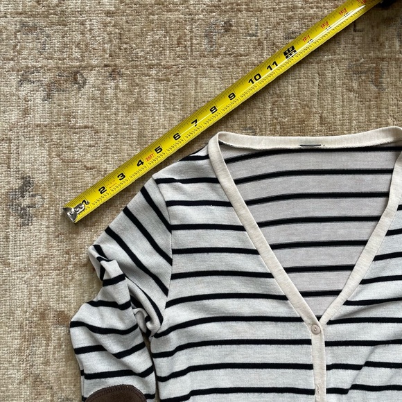 Black striped cardigan, size S - Picture 6 of 6